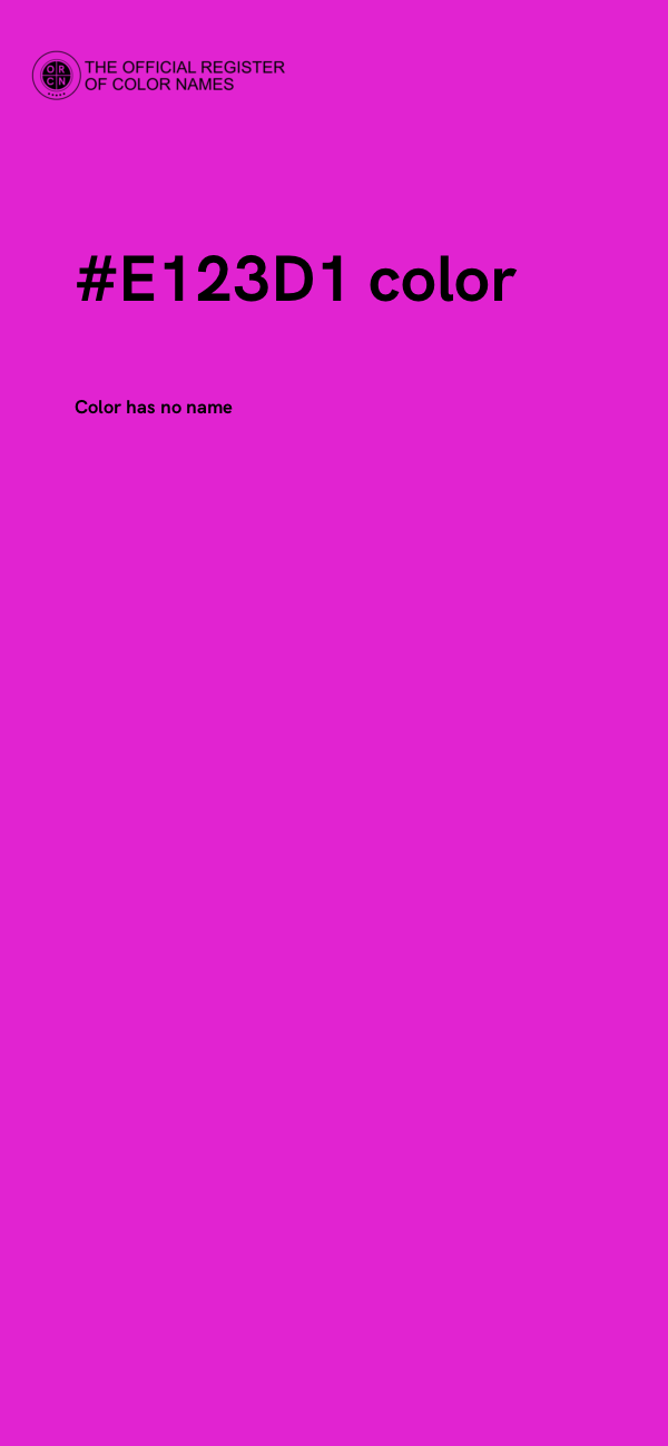 #E123D1 color image