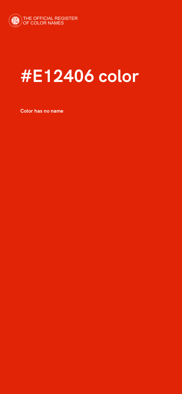 #E12406 color image