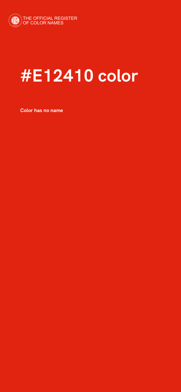 #E12410 color image
