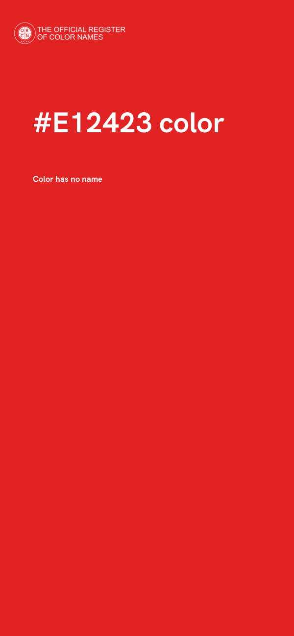 #E12423 color image