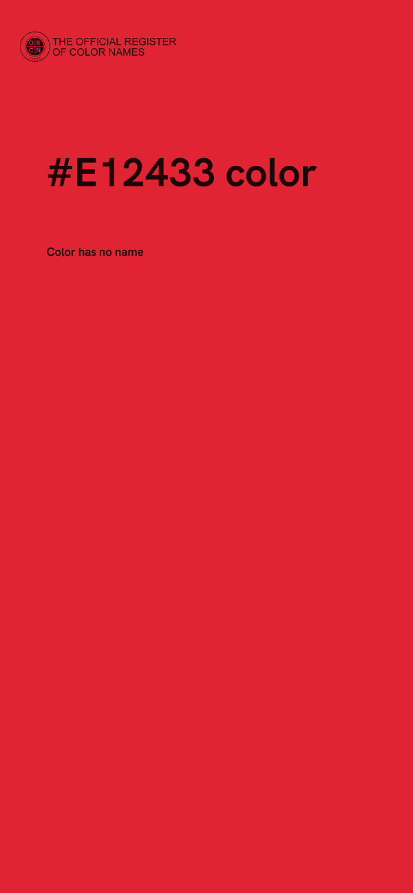#E12433 color image
