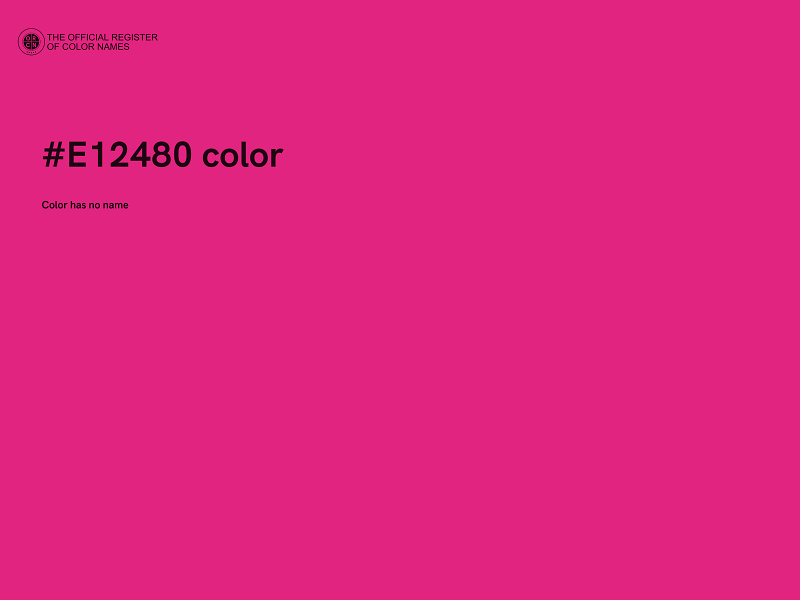 #E12480 color image