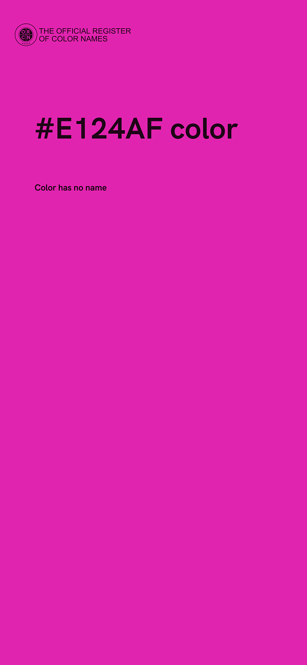 #E124AF color image
