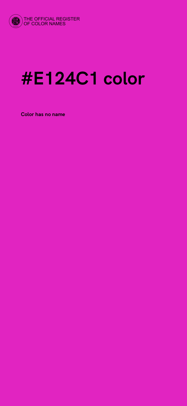 #E124C1 color image