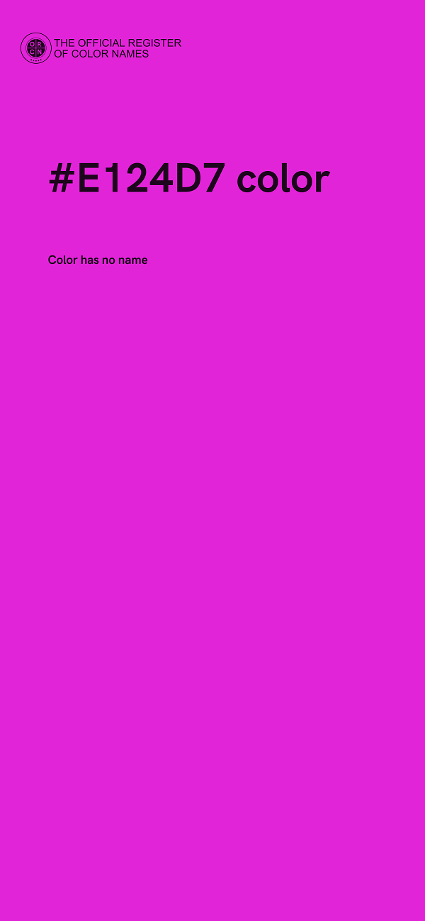 #E124D7 color image