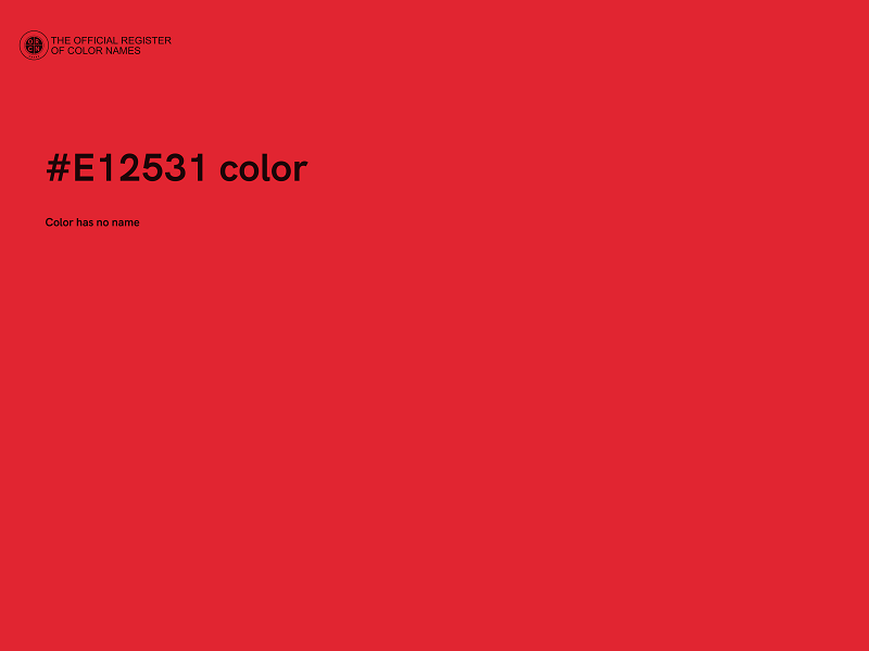 #E12531 color image