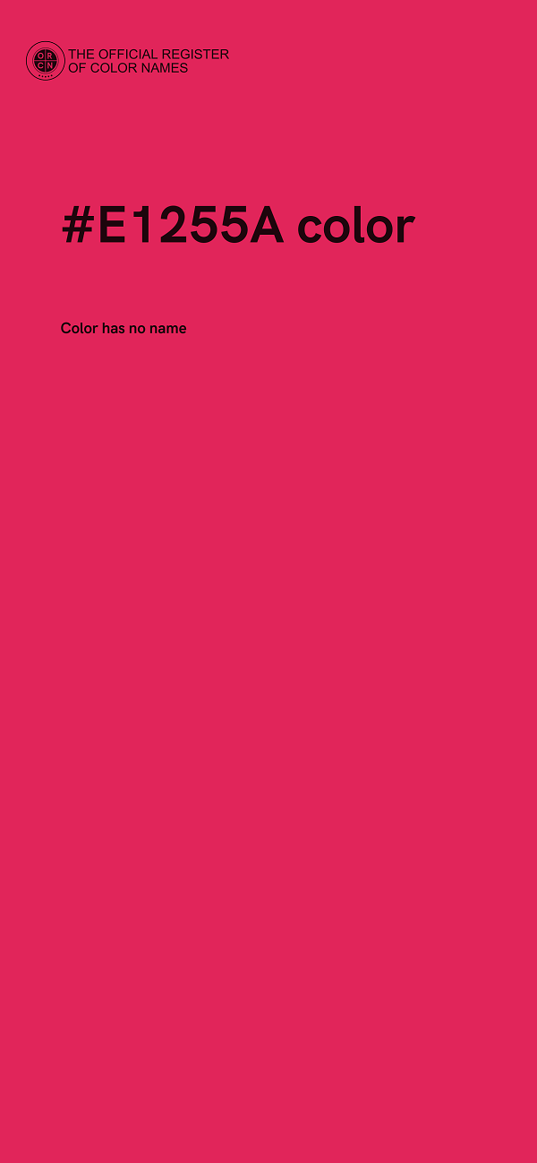 #E1255A color image