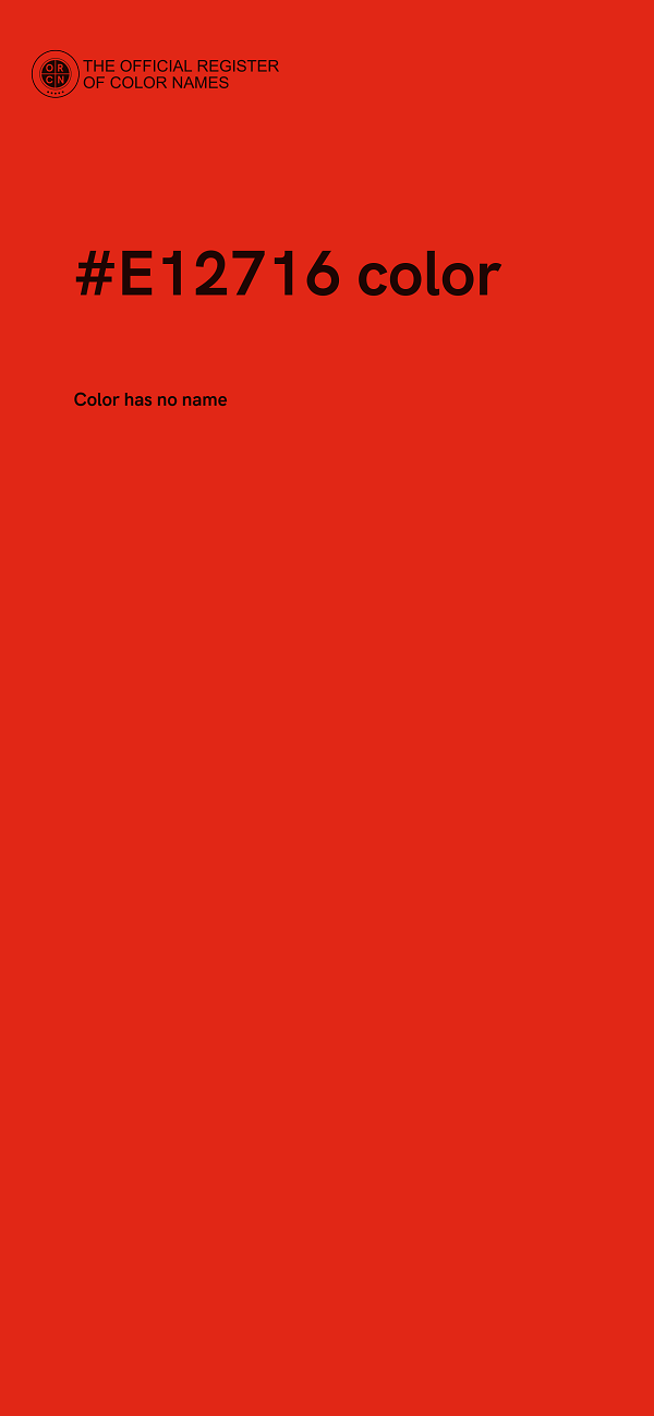 #E12716 color image