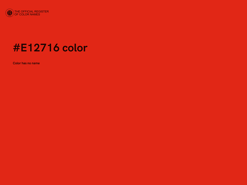 #E12716 color image
