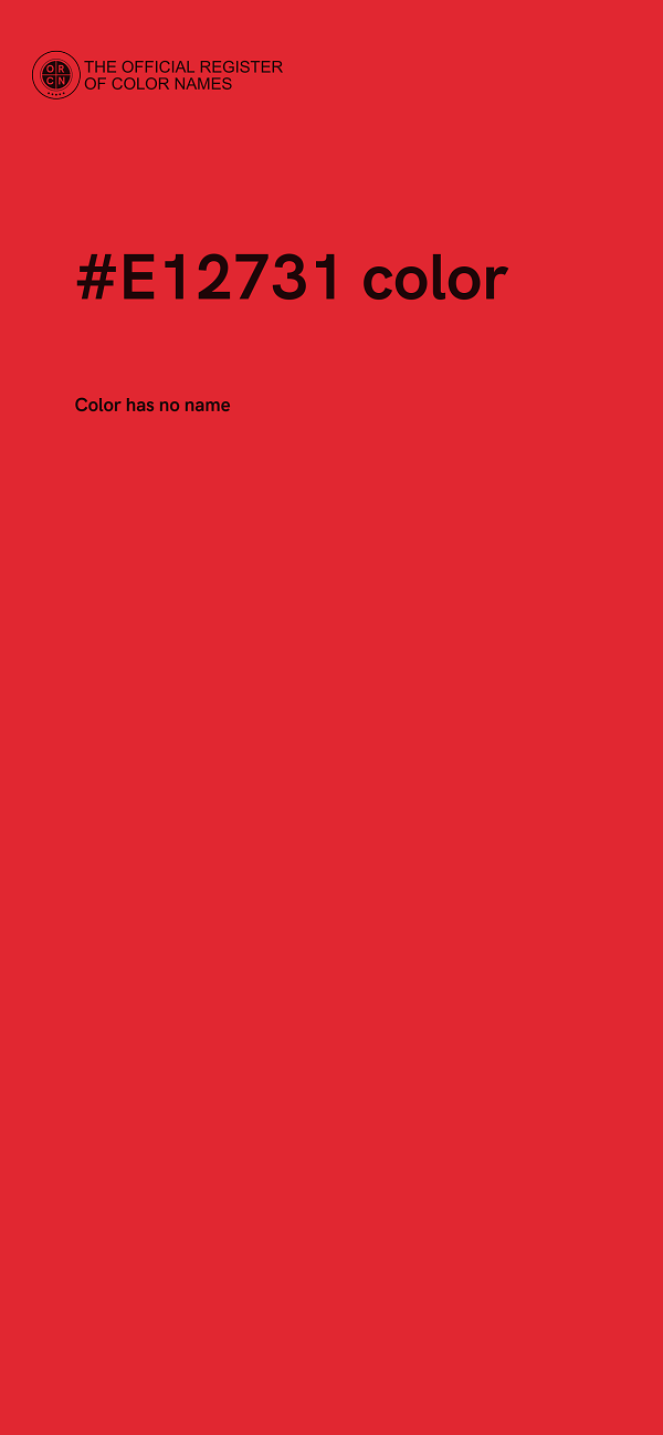 #E12731 color image