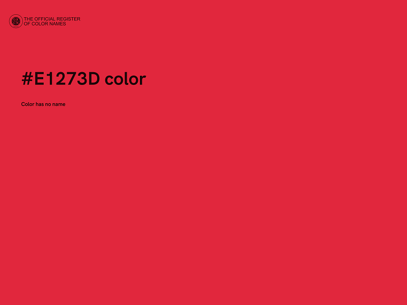 #E1273D color image