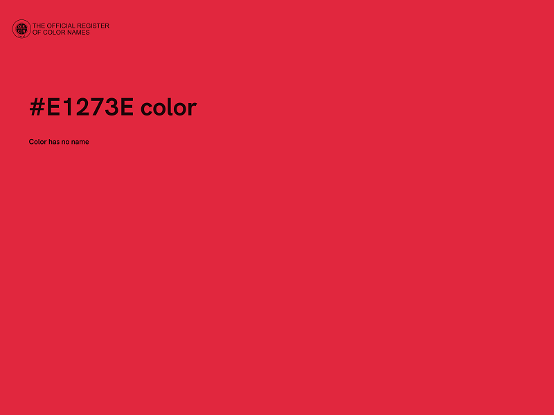 #E1273E color image