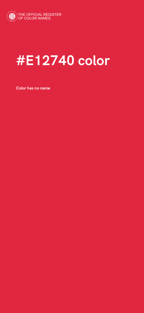 #E12740 color image