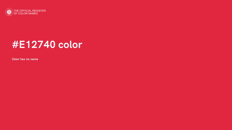 #E12740 color image