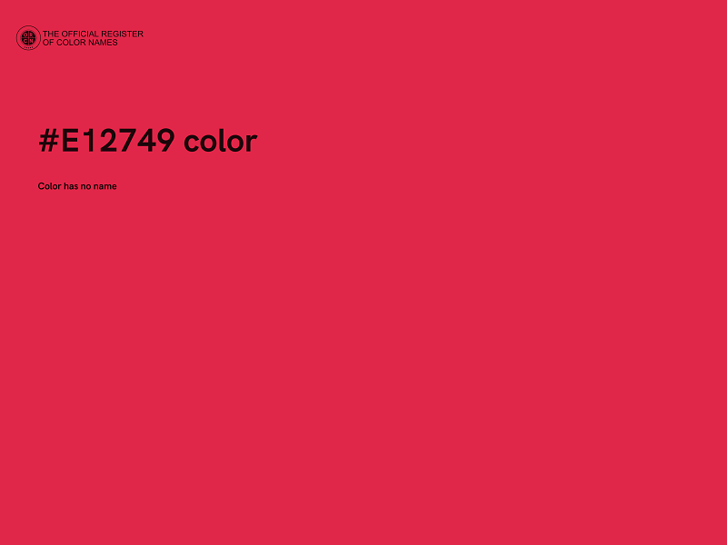 #E12749 color image
