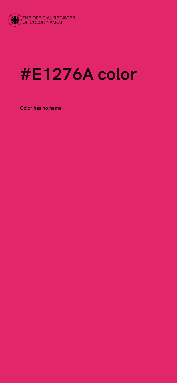 #E1276A color image