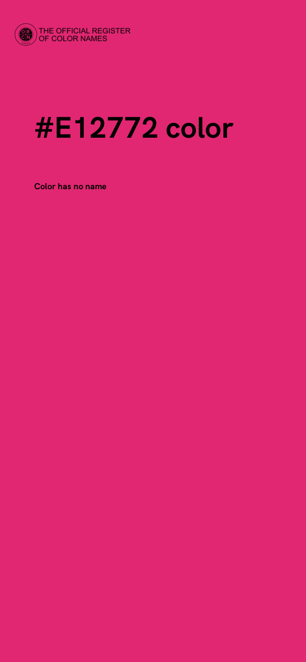 #E12772 color image