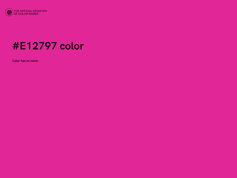 #E12797 color image