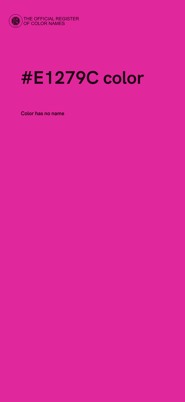 #E1279C color image