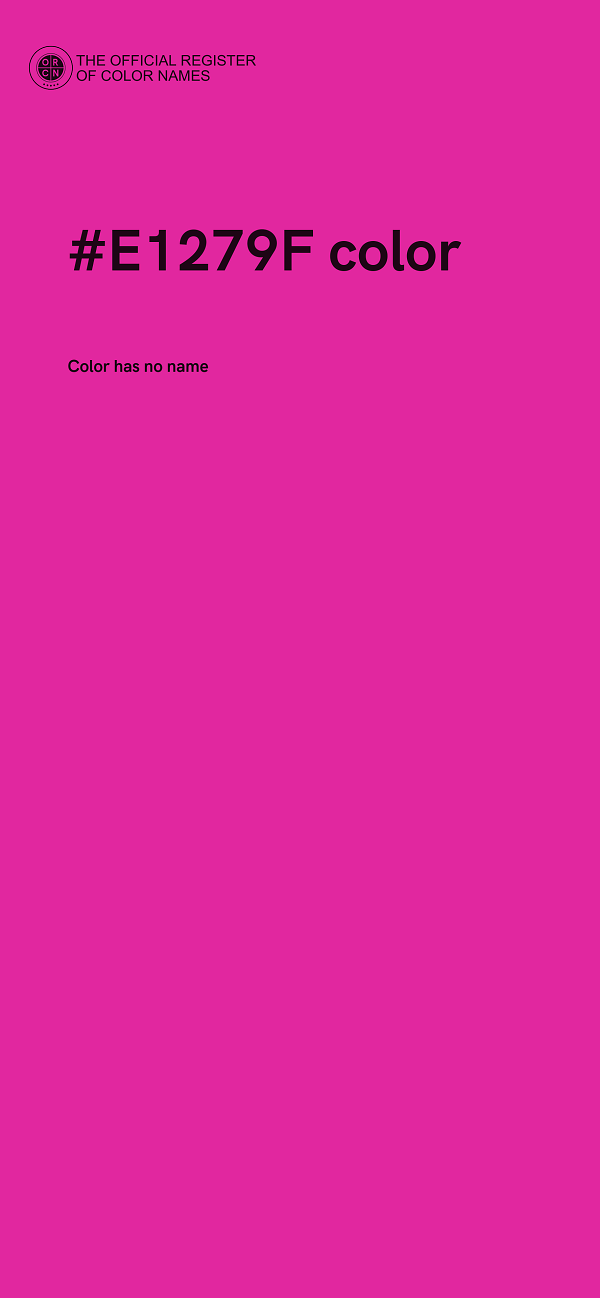 #E1279F color image