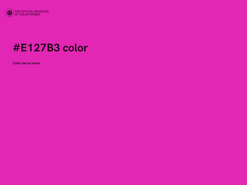 #E127B3 color image