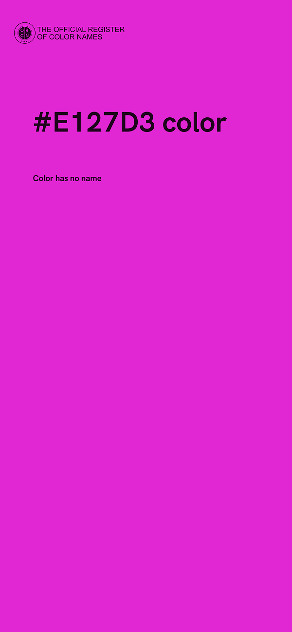#E127D3 color image