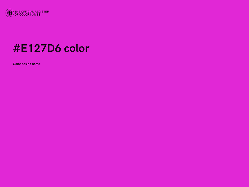 #E127D6 color image