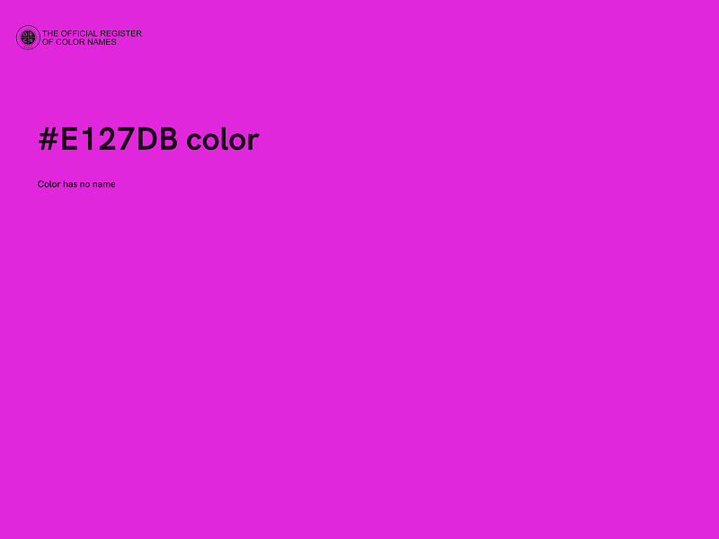 #E127DB color image