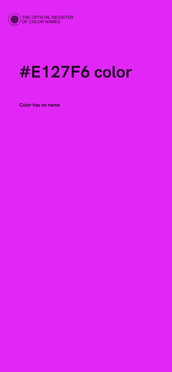 #E127F6 color image