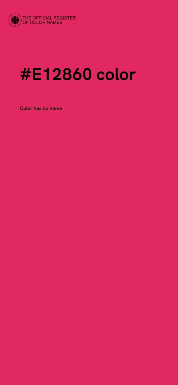 #E12860 color image