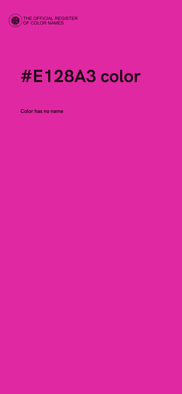 #E128A3 color image