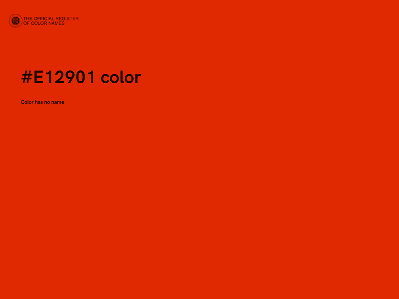 #E12901 color image