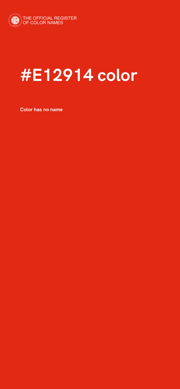 #E12914 color image