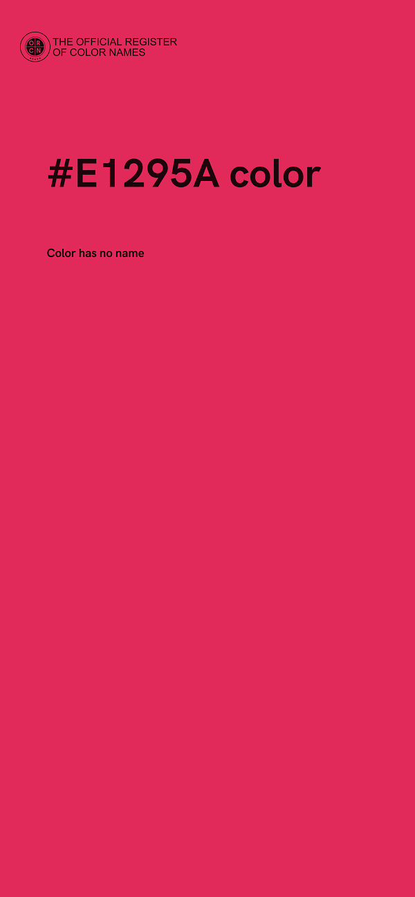 #E1295A color image