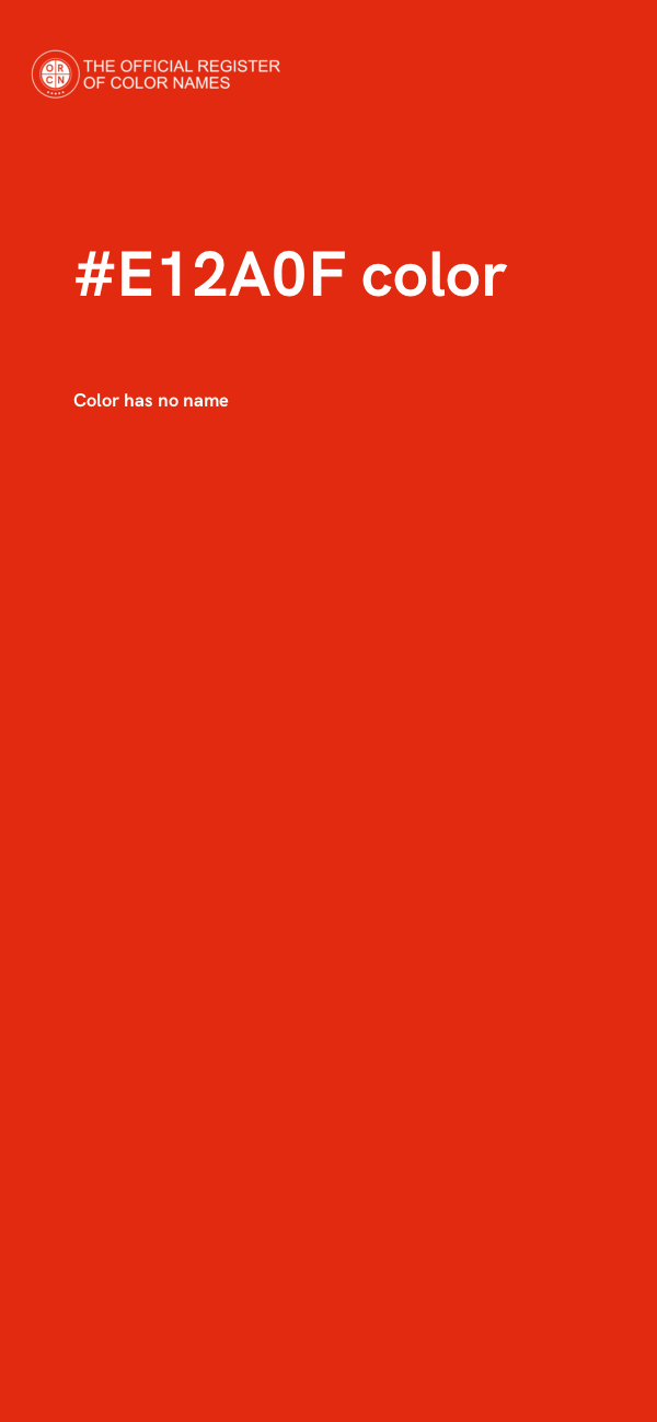 #E12A0F color image