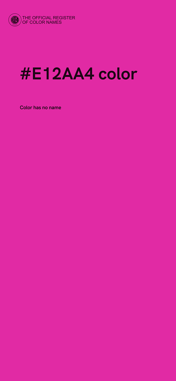 #E12AA4 color image