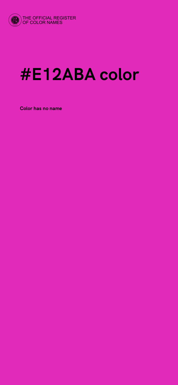 #E12ABA color image