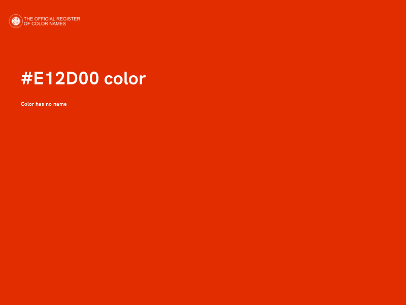 #E12D00 color image