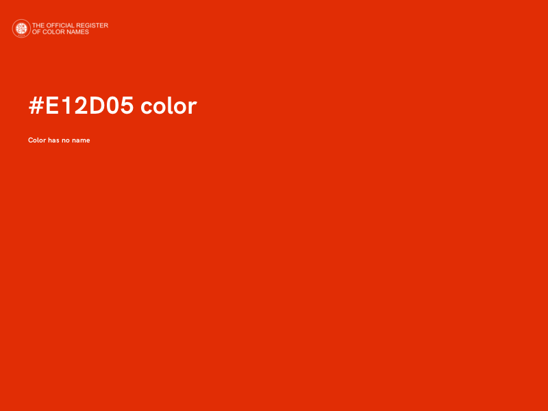 #E12D05 color image