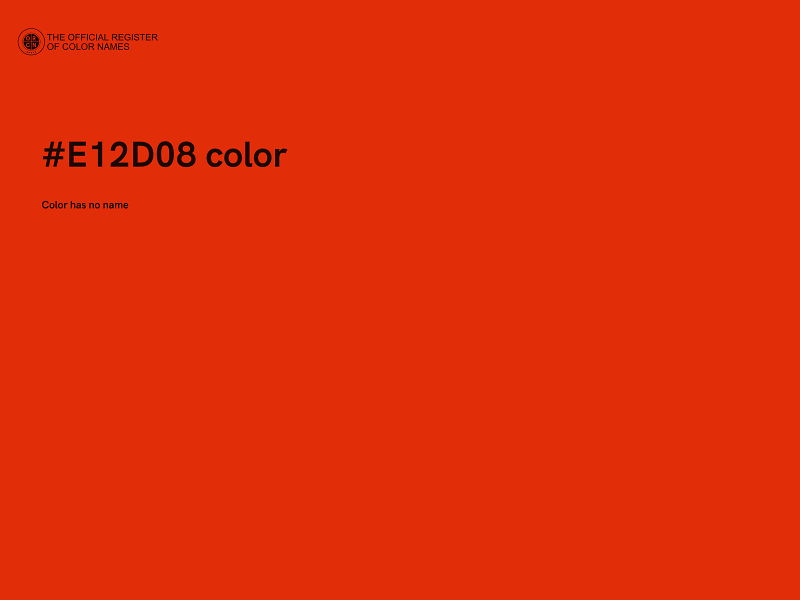 #E12D08 color image