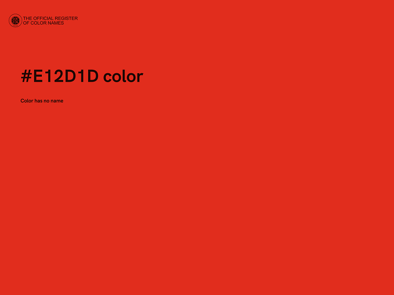 #E12D1D color image