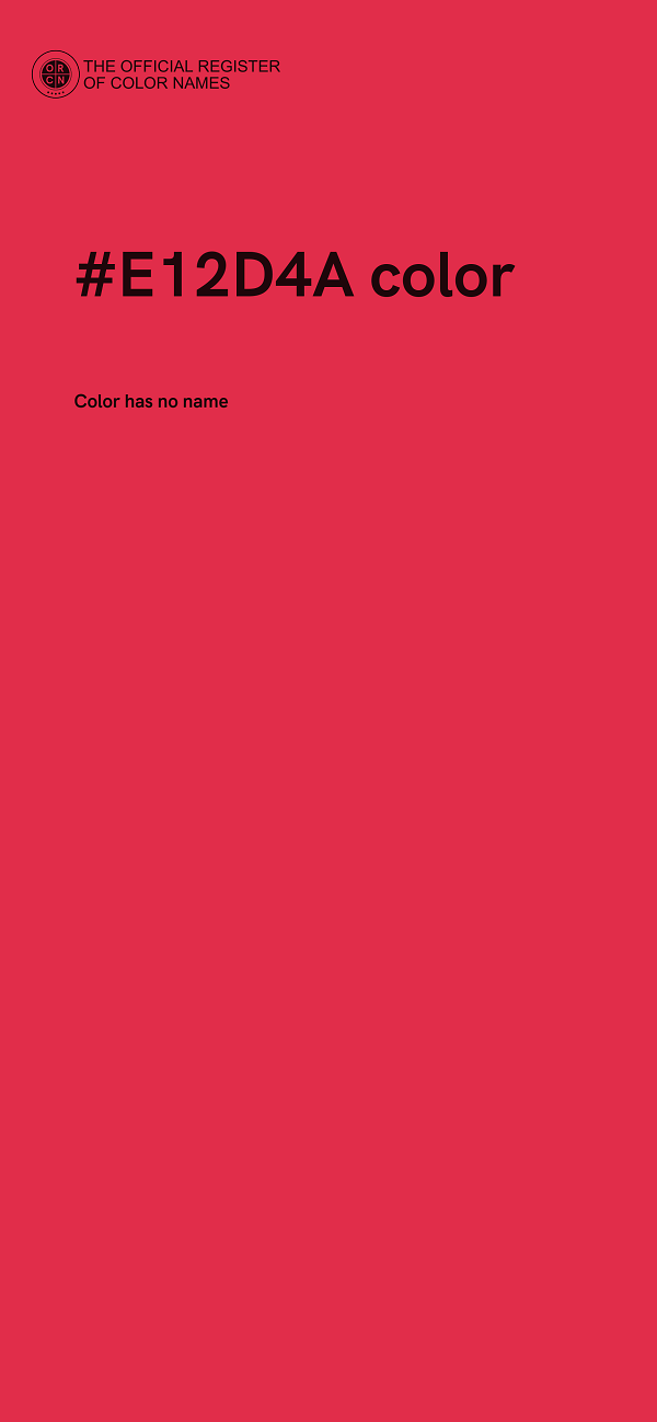 #E12D4A color image