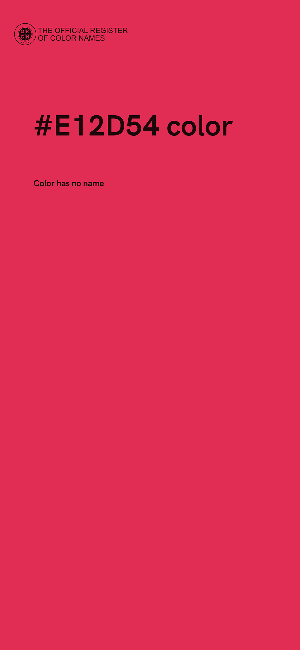 #E12D54 color image