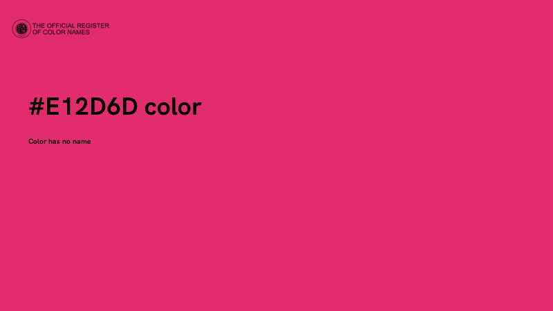 #E12D6D color image