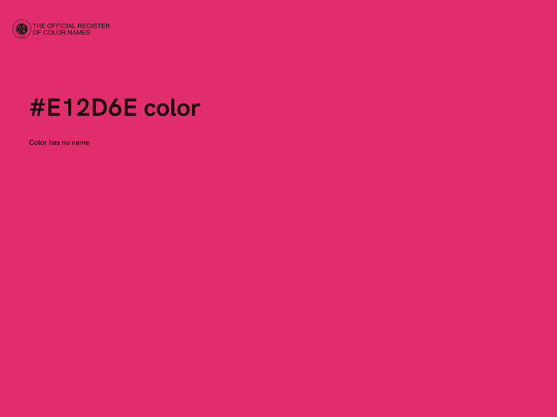 #E12D6E color image