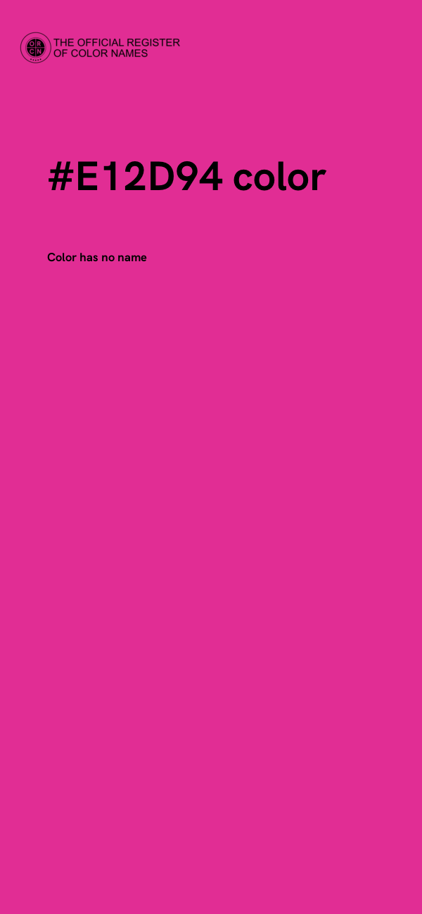 #E12D94 color image