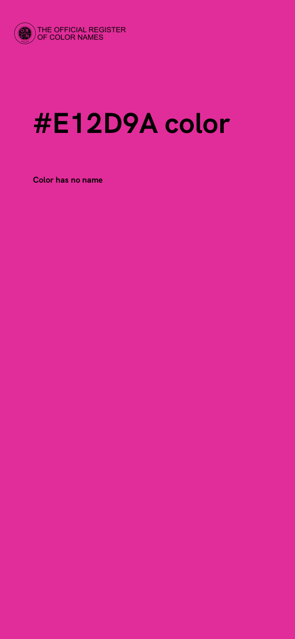 #E12D9A color image