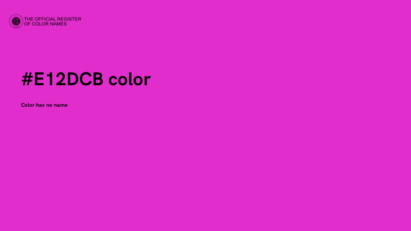 #E12DCB color image