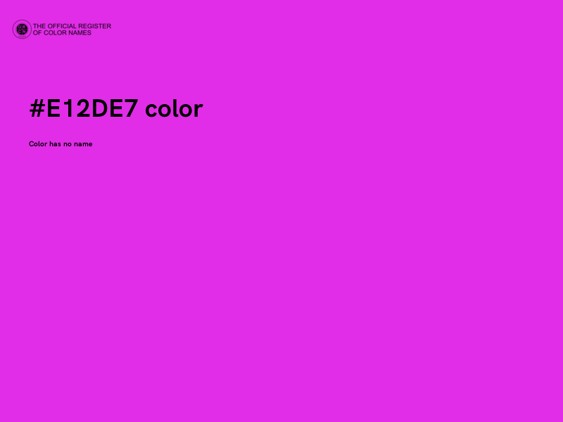 #E12DE7 color image