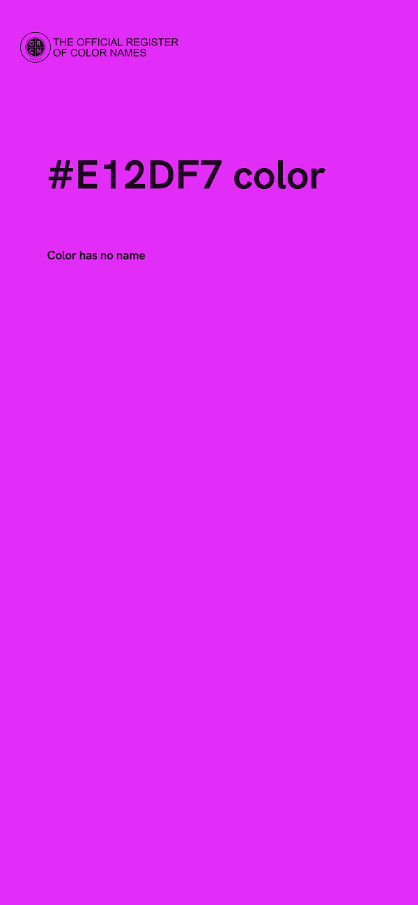 #E12DF7 color image
